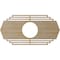 Ekena Millwork Chrysler Wood Fretwork Pierced Ceiling Medallion, Hickory, 34"W x 17"H x 9"ID x 3/8"T CMWP34X17X0375CSHI - alternate 2